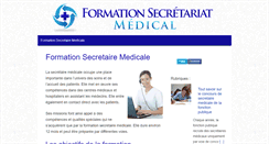 Desktop Screenshot of formationsecretariatmedical.com
